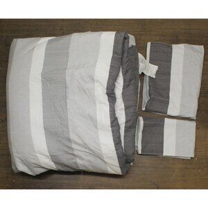 NEW ZUZIFY 3-Piece Comforter Set 1671afbb589b10 Black Multi Full / Queen